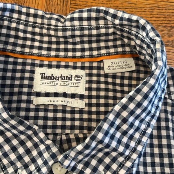 Timberland Black  and White Casual Button Down Shirt - Picture 2 of 3